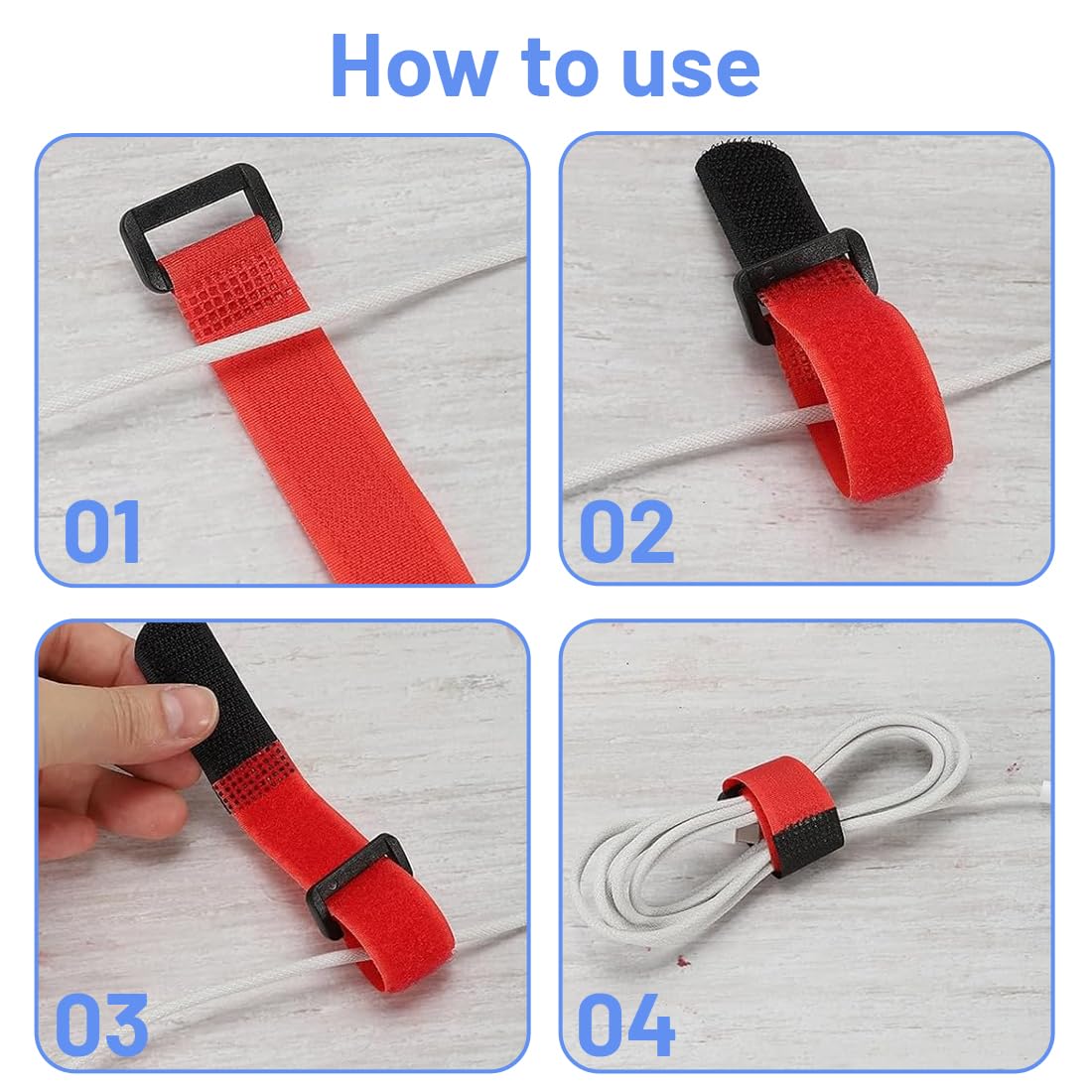 14 Pezzi Cinghie di Fissaggio Riutilizzabili Nylon 30cm x 2cm per Legare e Organizzare, Cinghie Regolabili per la Gestione dei Cavi, Cinghie Organizer, Ufficio e data center