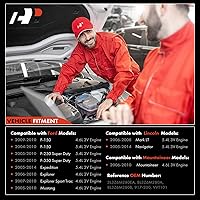 Vista 3 de A-Premium 2 piezas Solenoide de control de sincronización de válvula variable (VVT) y sincronización variable del árbol de levas (VCT) para motores