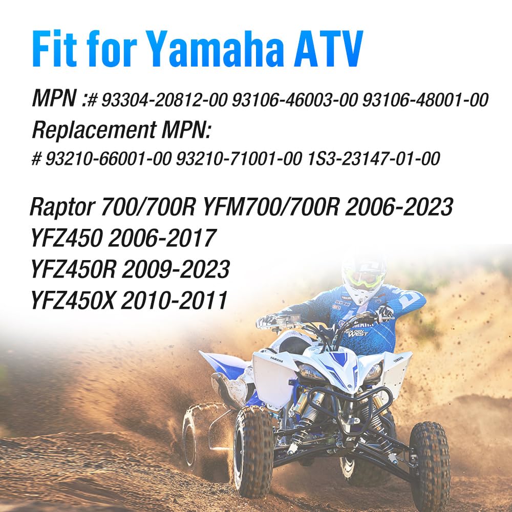 Cuscinetti e Guarnizioni dell'Asse della Ruota Posteriore per Yamaha Raptor 700 700R YFZ450 YFZ450R YFZ450X 2006-2023