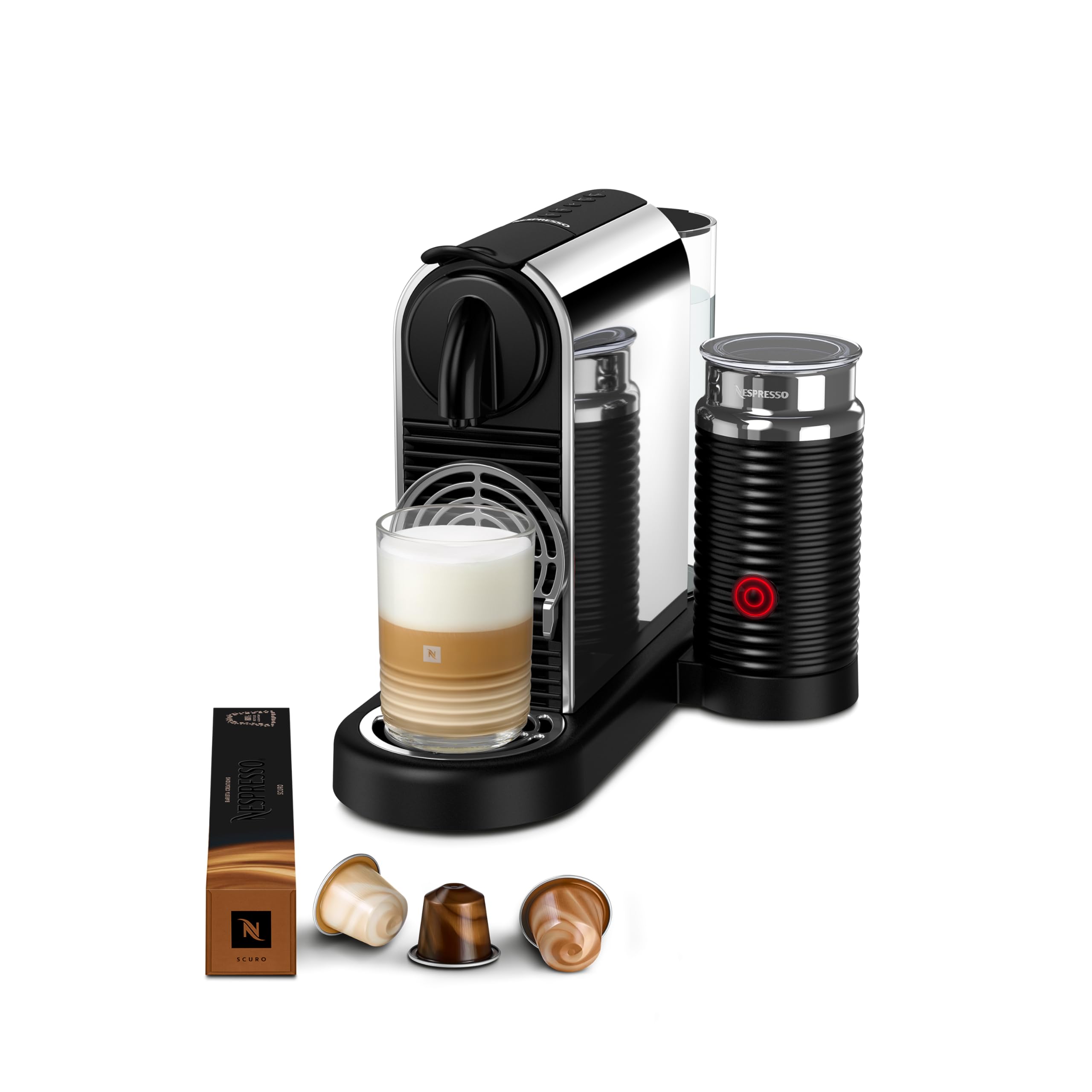 Nespresso D145 Citiz Platinum Kahve Makinesi ve Süt Köpürtücü…