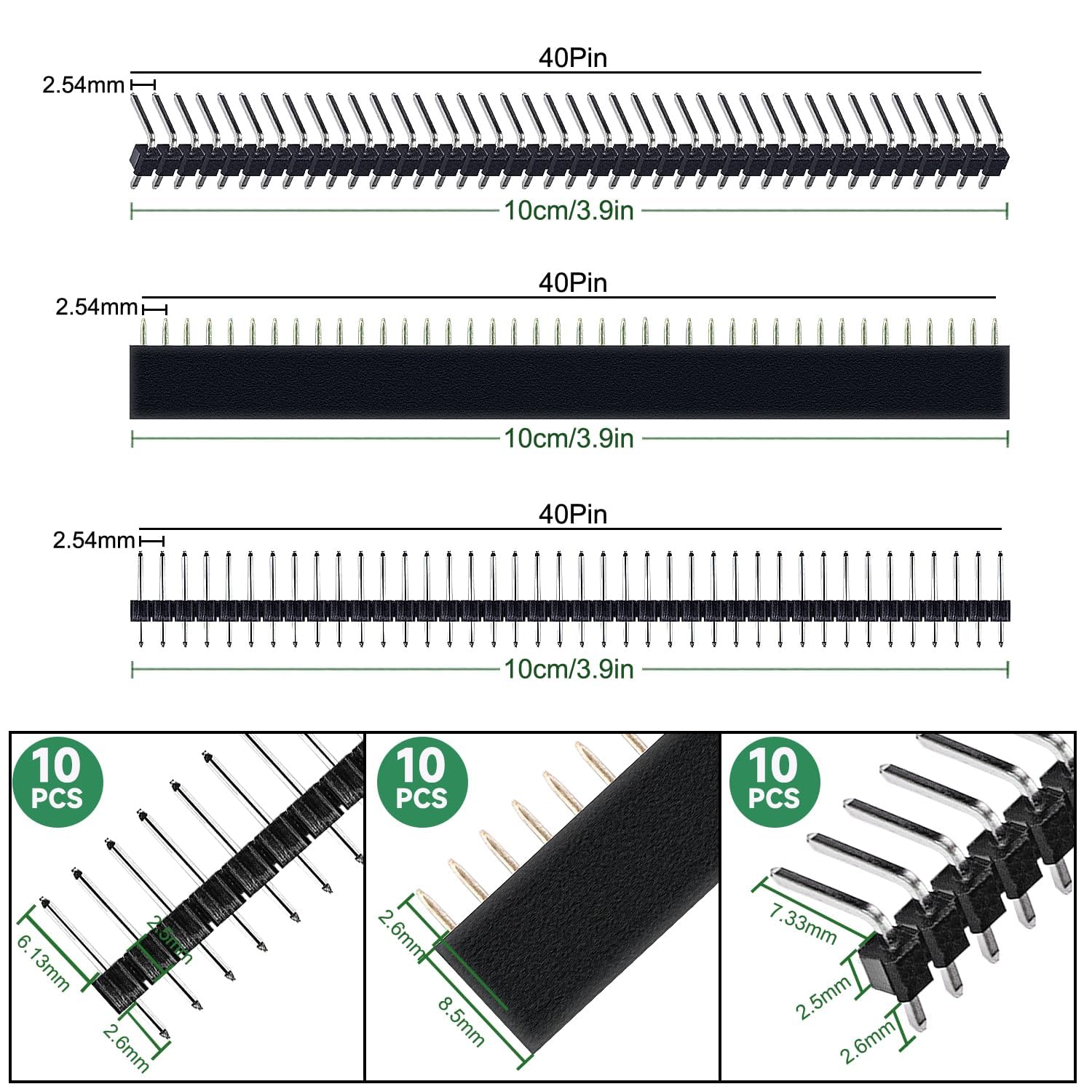 GTIWUNG Kit di Schede PCB, include 22 Pezzi Schede Prototipo a Doppia Faccia Universali 2*8/3*7/4*6/5*7/6*8/7*9CM, 30 Pezzi Connettori Maschio/Femmina, 8 Pezzi 2/3 Pin Terminale a Vite Morsetti a Vite