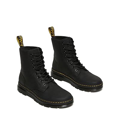 Dr. Martens Combs Leather Shoes Black Wyoming