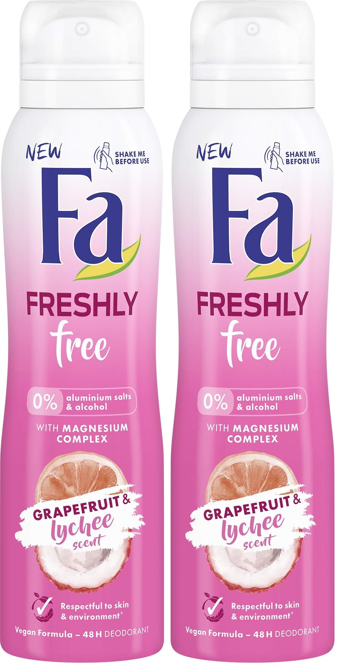 Fa Freshly Free Greyfurt & Liçi Deosprey 150 ml Kadın 2li paket