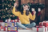 Vista 7 de Fruidles Bastones de caramelo de Navidad, sabor afrutado multicolor arcoíris, envueltos individualmente (paquete de 12)