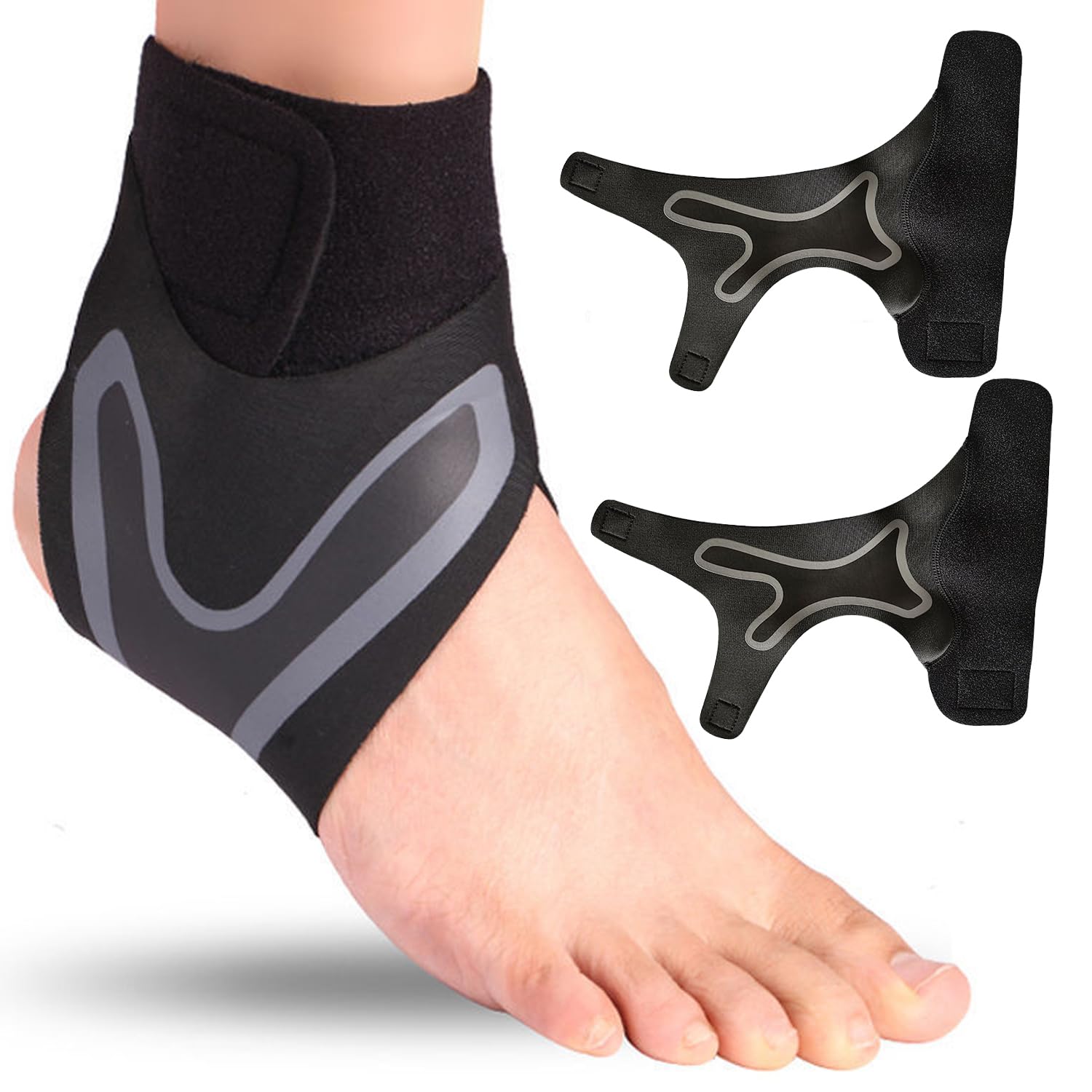 Tryxwrap Foot Wrap, Tryxwrap Foot Wrap Plantar Fasciitis, Xwrap Foot Wrap, Plantar Foot Wrap for Women Men, Hutena X Wrap Neuropatia, Compression Foot Wrap (XL,1 Pair)