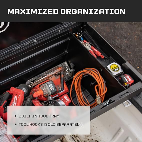 DECKED Truck Bed Tool Box with Secure, Lockable Storage | Compatible with Most Full-Size Trucks