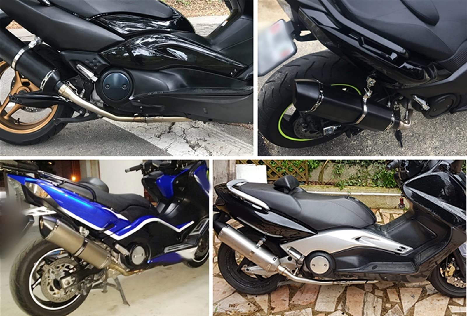 Tubo Di Scarico Completo Per Yamaha T-MAX Tmax 500 530 2008 2009 2010 2011 2012 2013 2014 2015 2016 2017 2018 Con