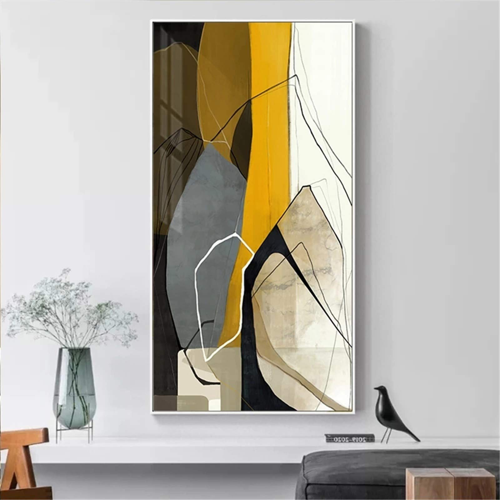 Peinture Diamant 5D kit complet grande taille 32x88inch avec strass ronds pour salon