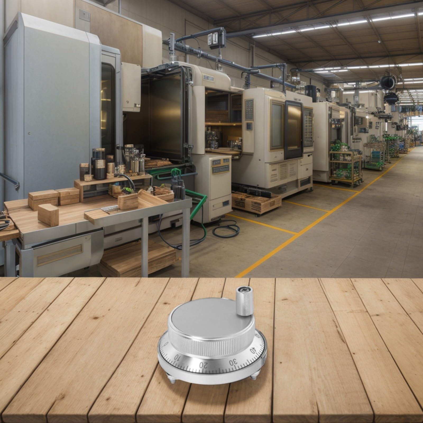 CNC Handwheel MPG Manual Pulse Generator,6 Terminals 5V 60Mm Diameter Aluminum Alloy Electronic Lathe Hand Crank For Engraving Systems