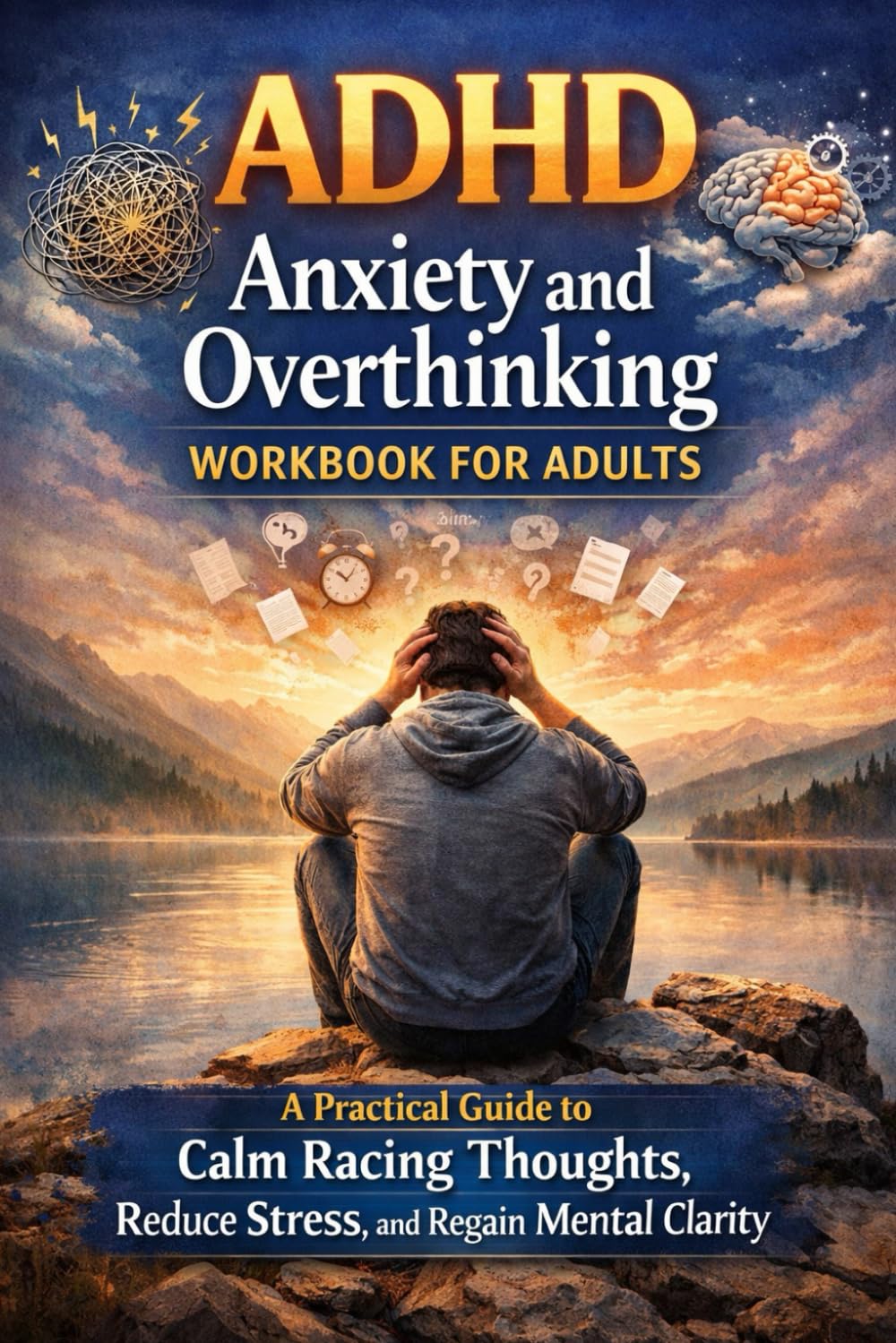 ADHD Anxiety and Overthinking Workbook for Adults: A Practical Guide to Calm Racing Thoughts, Reduce Stress, and Regain Mental Clarity