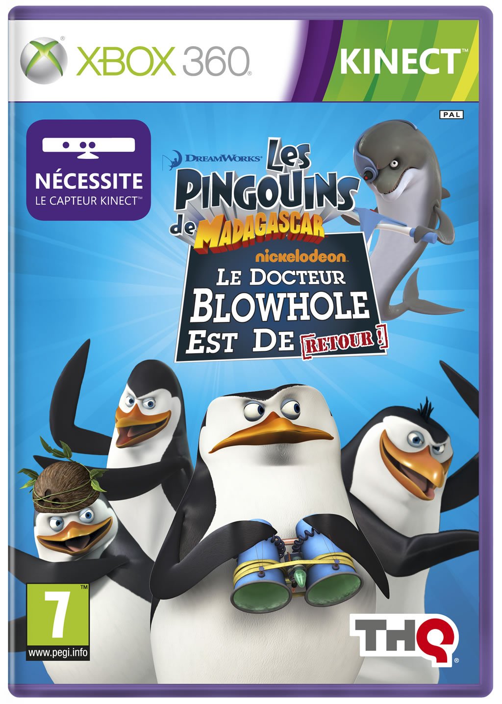 Les pingouins de Madagascar : le docteur Blowhole est de retour (jeu Kinect)