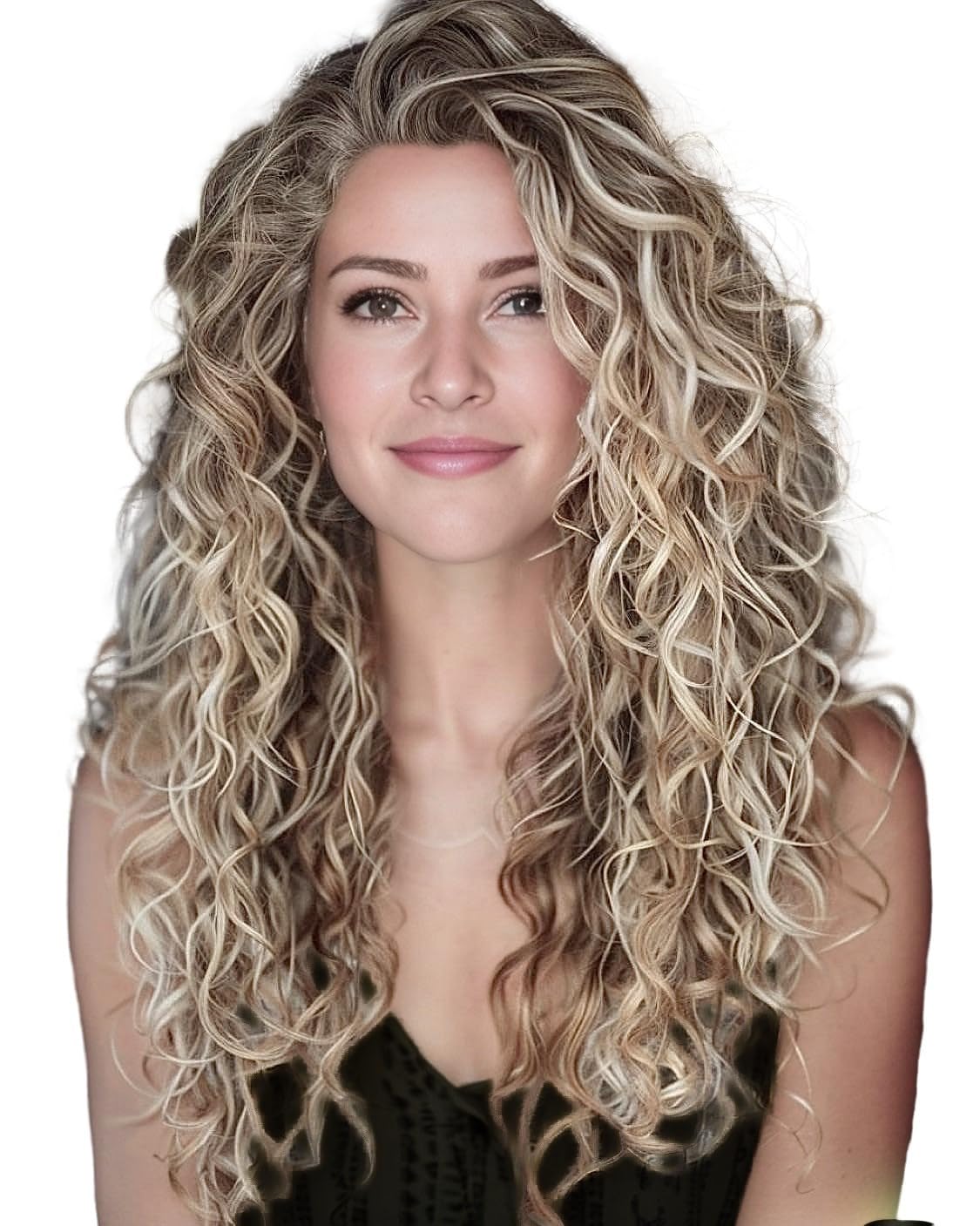 Envie Me Luxury Hair Extensions Remy Cuticle Intact Double Drawn Real Human Hair Seamless-Invisible Clip Deep Wave Curl Human Hair Extensions #18/60 Dark Blonde with Light Blonde 22 inch 120g 8 pcs