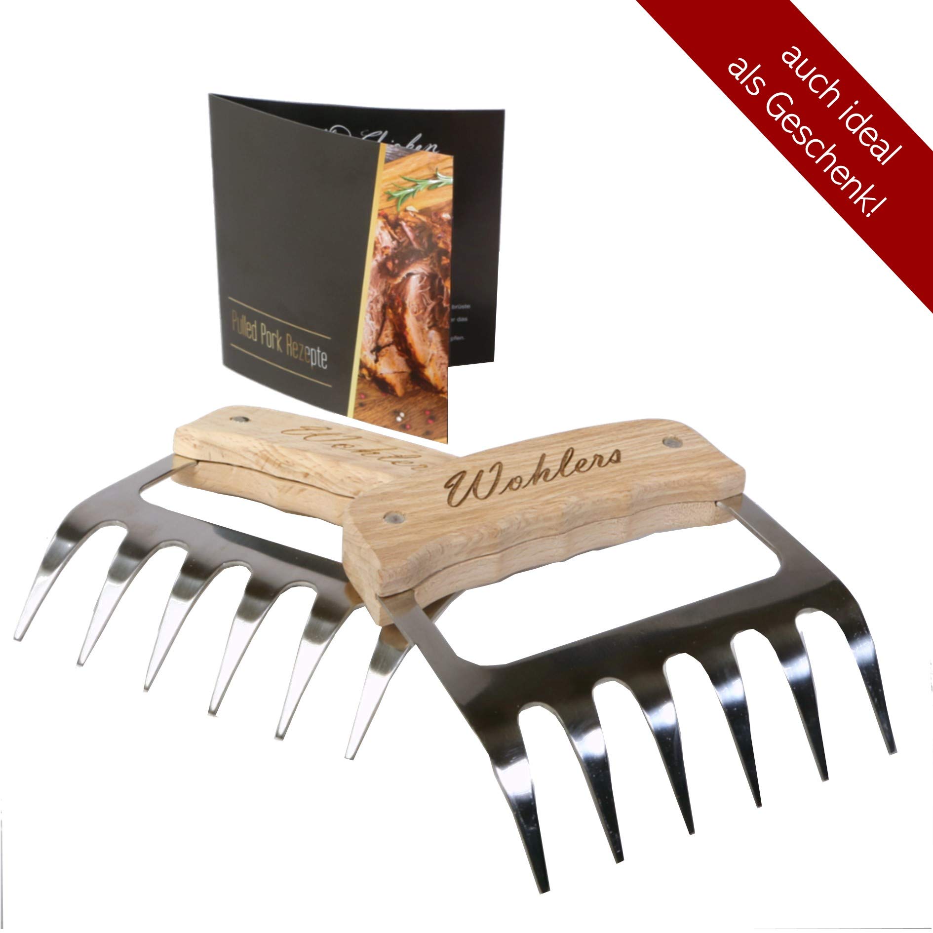 Pulled Pork artigli per triturare succosi e deliziosi barbecue – Acciaio inossidabile per carne carne – con gli artigli di carne per una grigliata indimenticabile