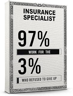 Custom Name Insurance Specialist Poster Wall Art Office Decor, Insurance Specialist Canvas for Home Decoration, Office Decor Wall Art 28AZ1257