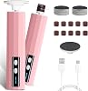 Electric Foot Callus Removers Rechargeable - Electric Foot File with 9 Adjustable Speed, 2 Grinding Heads & 30 Pcs Sandpaper Discs,Professional Foot Sander for Feet Dead Skin and Calluse Pink