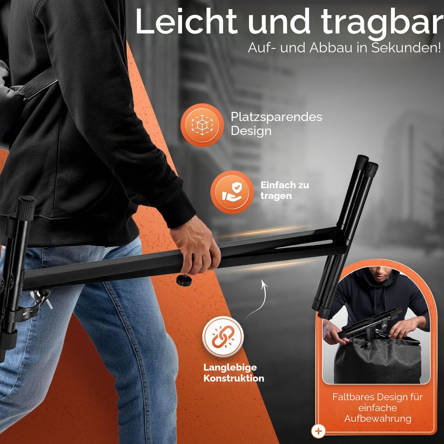 Flexzion Klassischer Keyboard-Ständer für Musiker, elektronisches Klavier, Orgel, Einzelrohr, X-Typ, 7 Positionen, zusammenklappbar, höhenverstellbar, Metallstreben, tragbar, mit Verriegelungsriemen