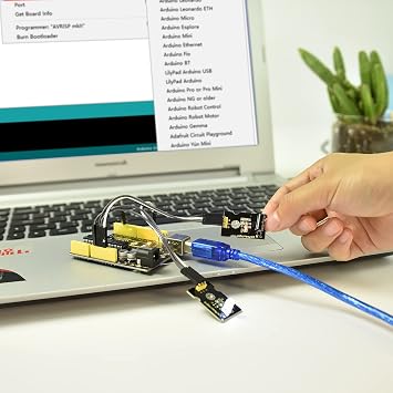 KEYESTUDIO 37 in 1 Sensor Kit 37 Sensors Modules Starter Kit for Arduino Mega R3 2560 Raspberry Pi Programming, Electronics Components STEM Education Set for Teens Adults + Tutorial