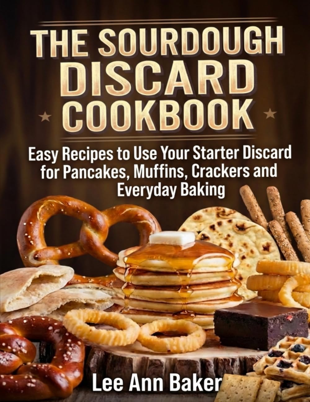 The Sourdough Discard Cookbook: Easy Recipes to Use Your Starter Discard for Pancakes, Muffins, Crackers and Everyday Baking
