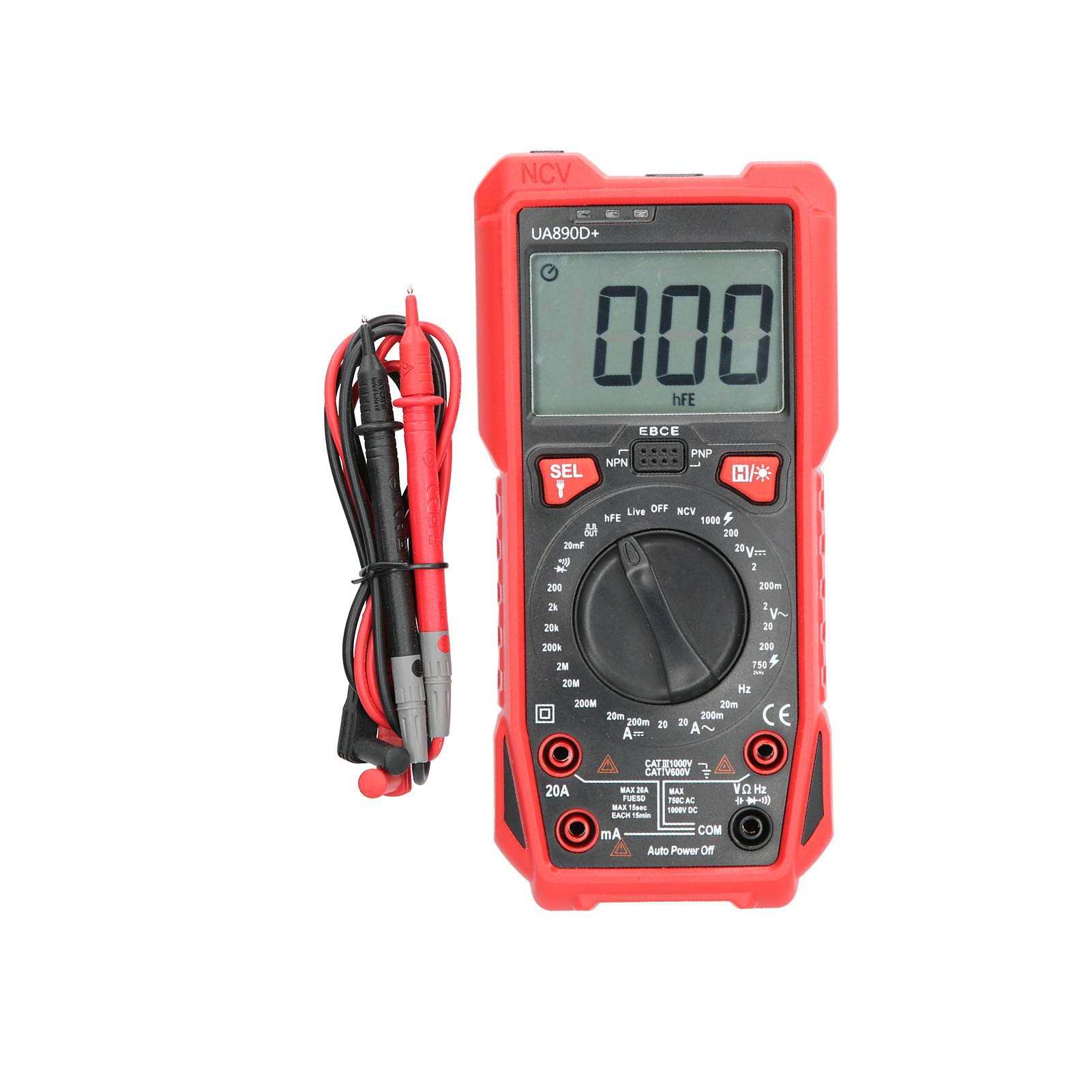 Tester multifunzionale professionale portatile multimetro digitale per tecnici elettricisti Design portatile in plastica di alta qualità
