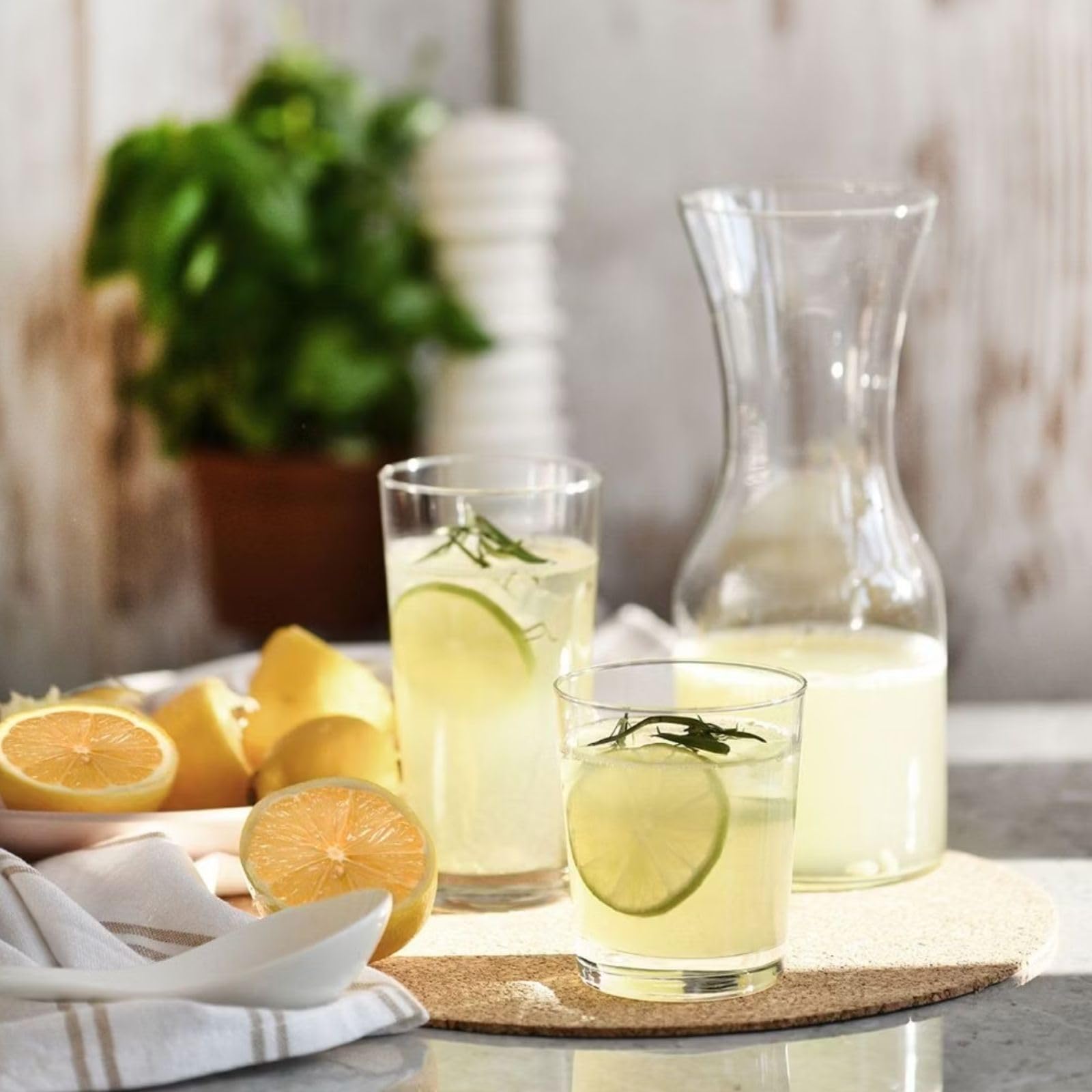 Krosno Wassergläser Saftgläser Trinkgläser | Set von 6 | 380 ML | Pure Kollektion | Perfekt für zu Hause, Restaurants und Partys | Spülmaschinenfest (Packung mit 2)
