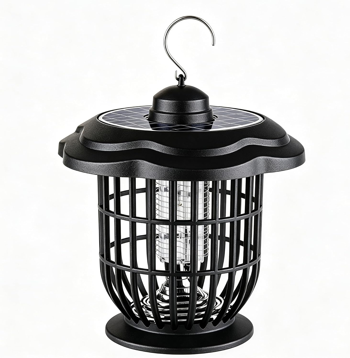 Solar Bug Zapper Outdoor Lights, Garden Rechargeable Waterproof 2-in-1 Mosquito Killer Lamp and Portable Fly Zapper, Attracts Gnats, Mosquitoes, Flies for Indoor and Outdoor Use