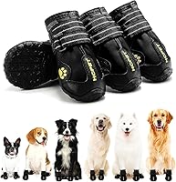 Vista 12 de Hcpet - Zapatos para perros grandes, botas para perros grandes, protectores de patas transpirables para perros para pavimentos calientes en verano