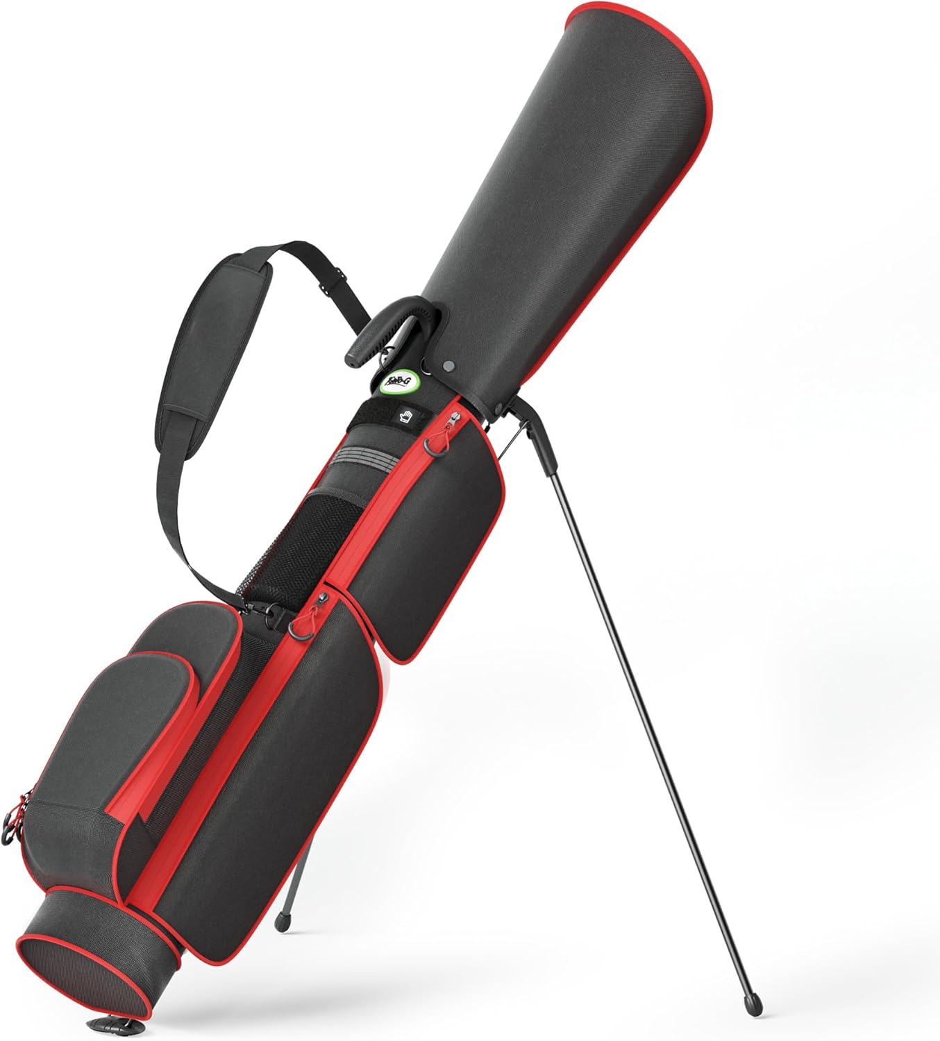 Golf Lightweight Stand Bag, Par 3 Sunday Small Golf Bag with 2 Way Dividers Rain Hood Cooler Pocket Shoulder Strap and Multiple Storage Pockets for Men and Women