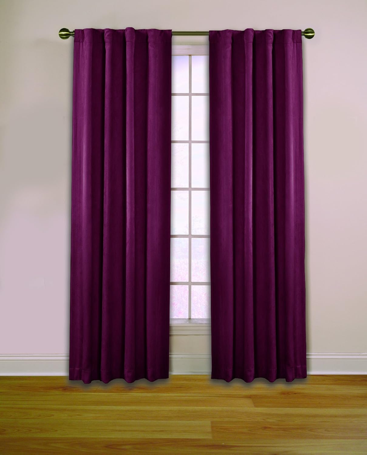 TexStyle P1982 84Red Dakota 84Inch Rod Pocket Panel, Red Amazon.in