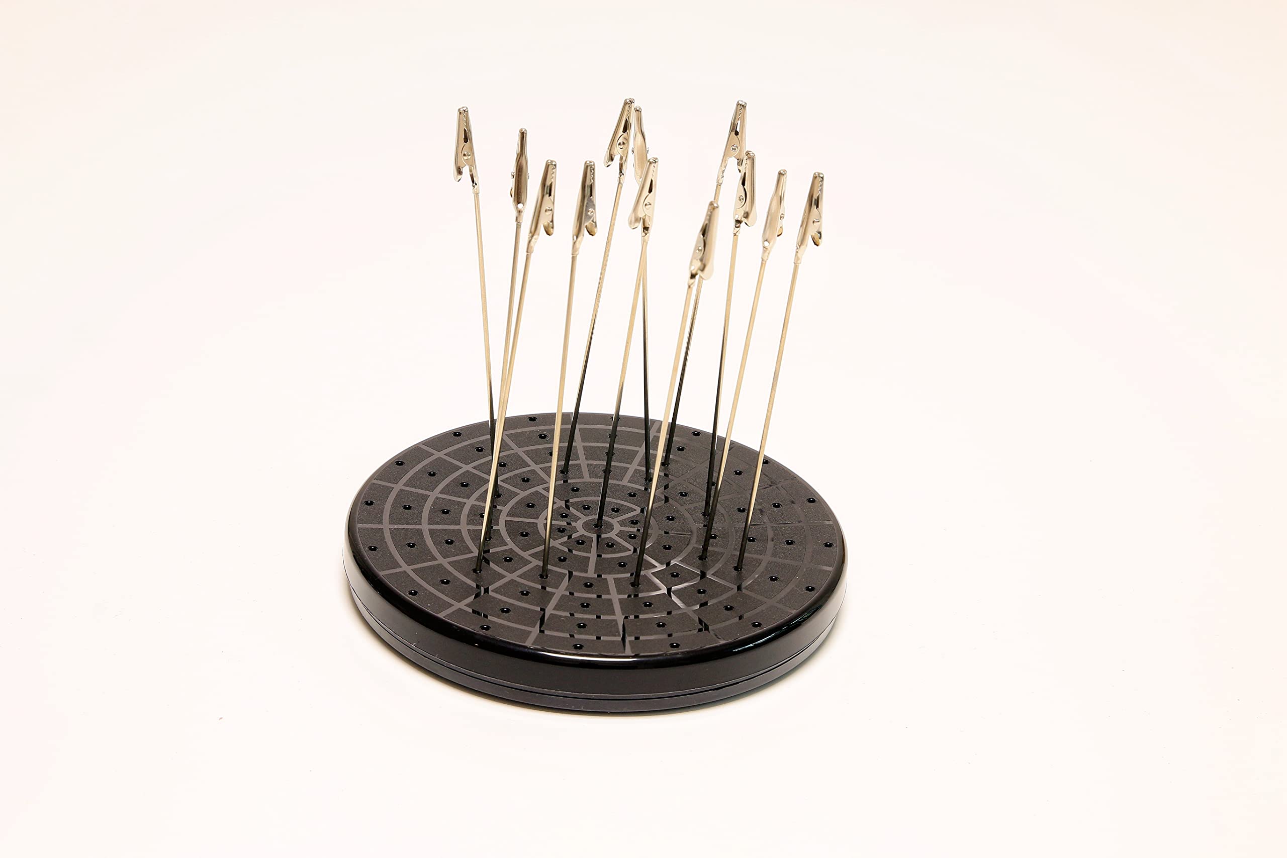 Hseng Turn Table & Cover with 12 Alligator Clip Sticks Set, Modeling Tools, Model Holder for Painting Airbrush, Hobby Modeling Parts, Fits for Air Spray Booth