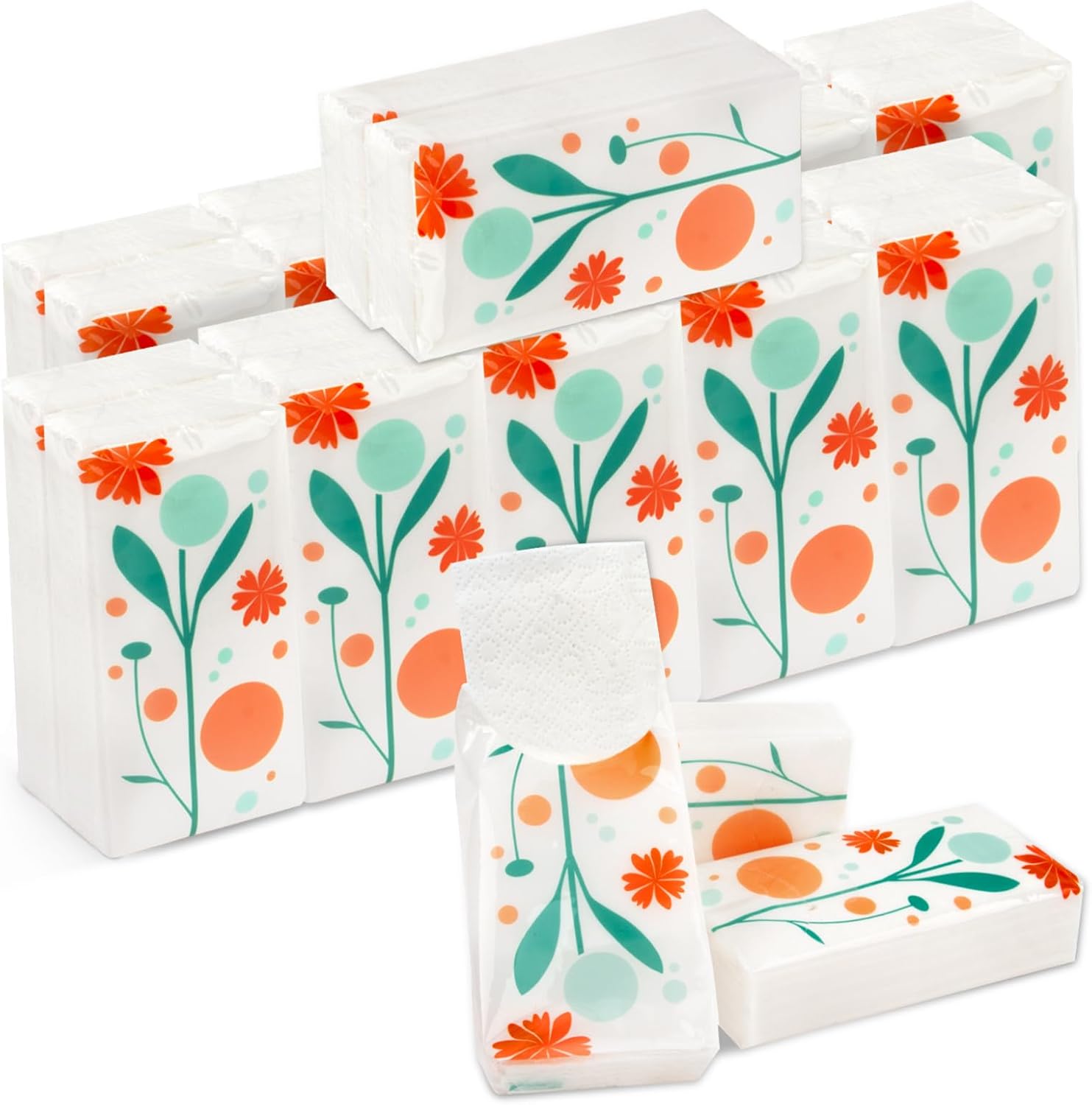 Travel Tissues – Pocket Tissues 15PCS Paper Packs Bulk Paper Travel Size 10 Count 3-Ply Pocket For Facial, Wedding, Party Favors, Toilet, Party, Wipes, Car, Handbags