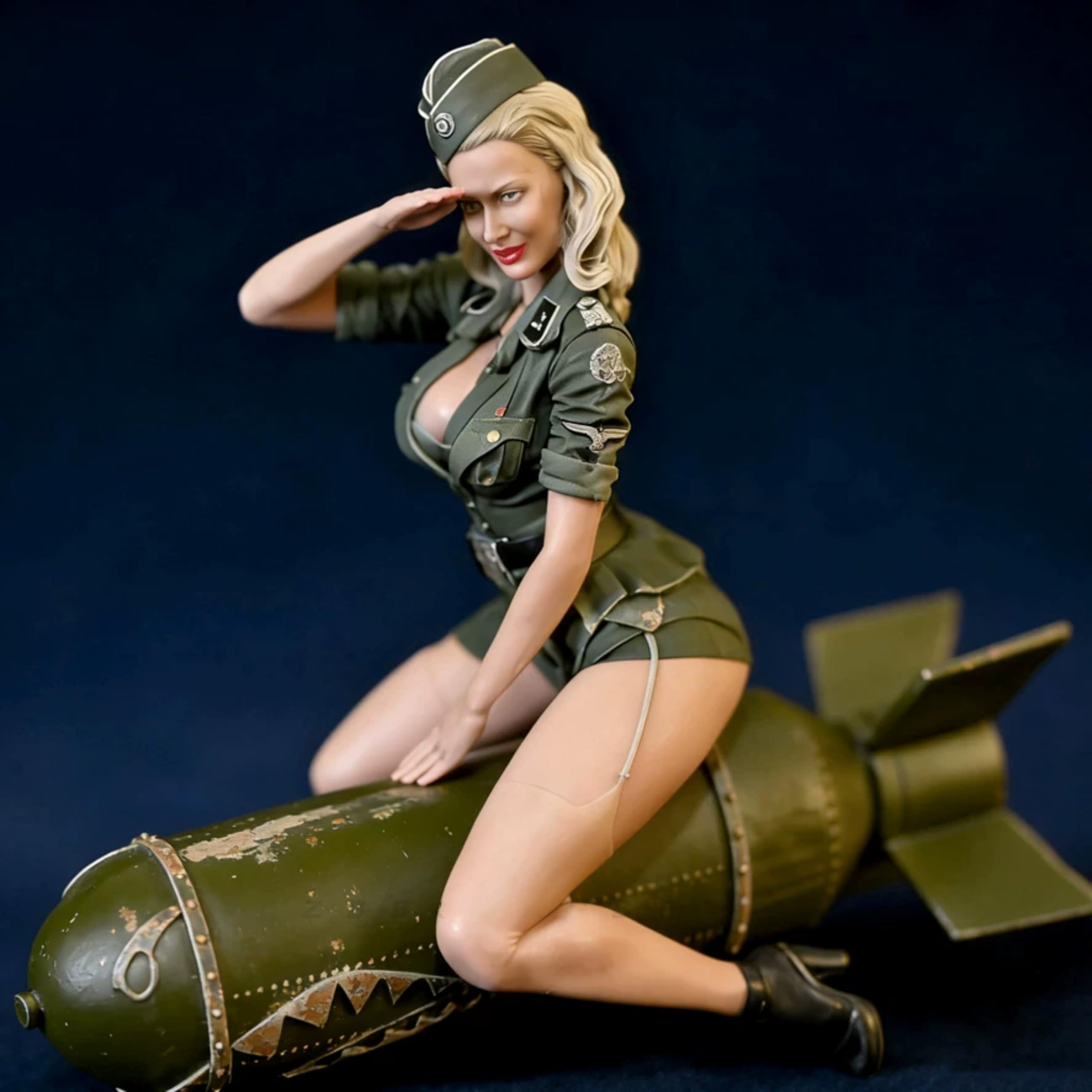 TRUEGRIS 1/24 Kit modellino in resina Soldato Femminile WWII non verniciato e non assemblato //d1v7J3