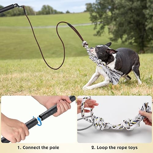 Miniatura 6 de Juguetes para perros para masticadores agresivos, estimulantes del aburrimiento, juguetes masticables resistentes para la dentición, productos