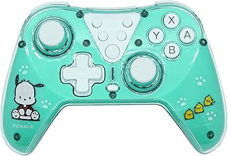 アローン(Allone) ゲーム用ワイヤレスコントローラー #Unipo サンリオキャラクターズ ポチャッコ 15.5×6×10.5cm Switch2/Switch/Switch Lite/有機EL対応 グリーン 有線・無線どちらも可 推しキャラ かわいい ALG-NSWCUSPC