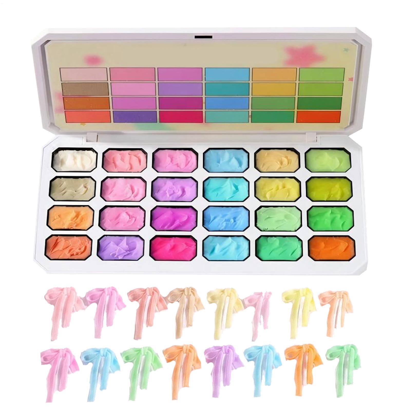 Gel de modelado para uñas de uñas, paleta de 24 colores
