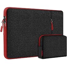 Hseok Laptop Case 13.3 14 inch Sleeve with Additional Case Compatible with MacBook Pro/Neo 14 inch M5/M4/M3/M2/M1 All Model of 13.3 Inch Mac Air/Pro, XPS 13 14 and More 13.3"-14" Notebooks,Bk-red