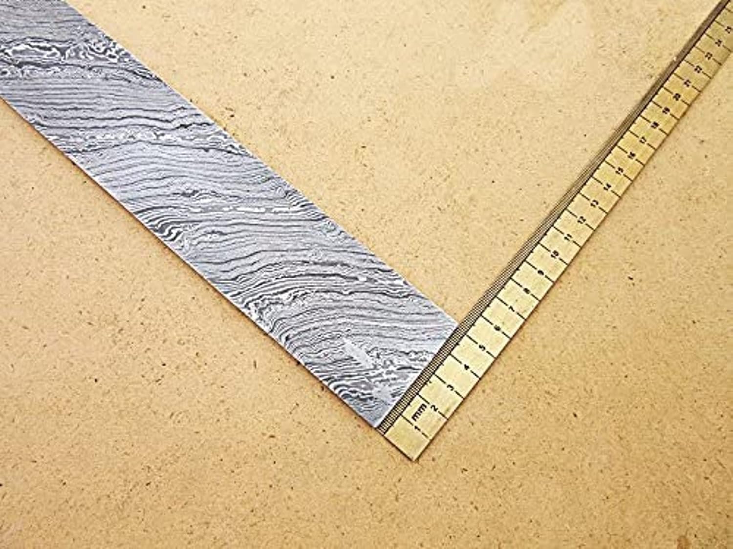 Poshland DBD-01 CUSTOM HANDMADE DAMASCUS STEEL BILLET/BLANK BLADE MAKING BAR
