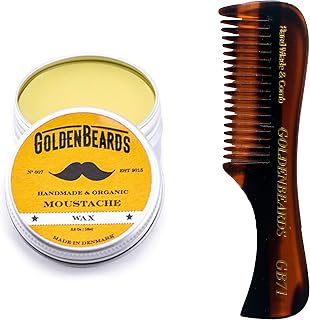 Moustache Wax & Small Comb Get the BEST Moustache Wax KIT with a 2.8 inch Comb at BEST Price! Get this combo ordering these two products!