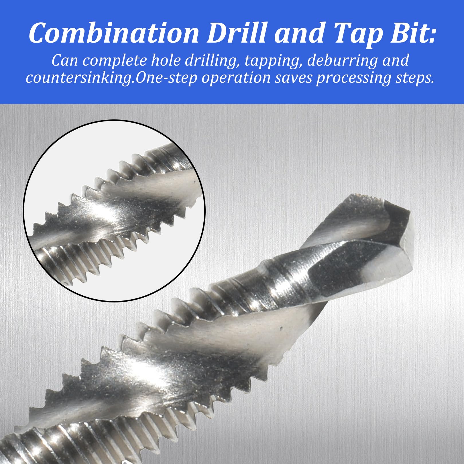 QUARKZMAN Gewindebohrer M6 X 0,5 - Titanbeschichtet Für Präzise Gewindearbeiten