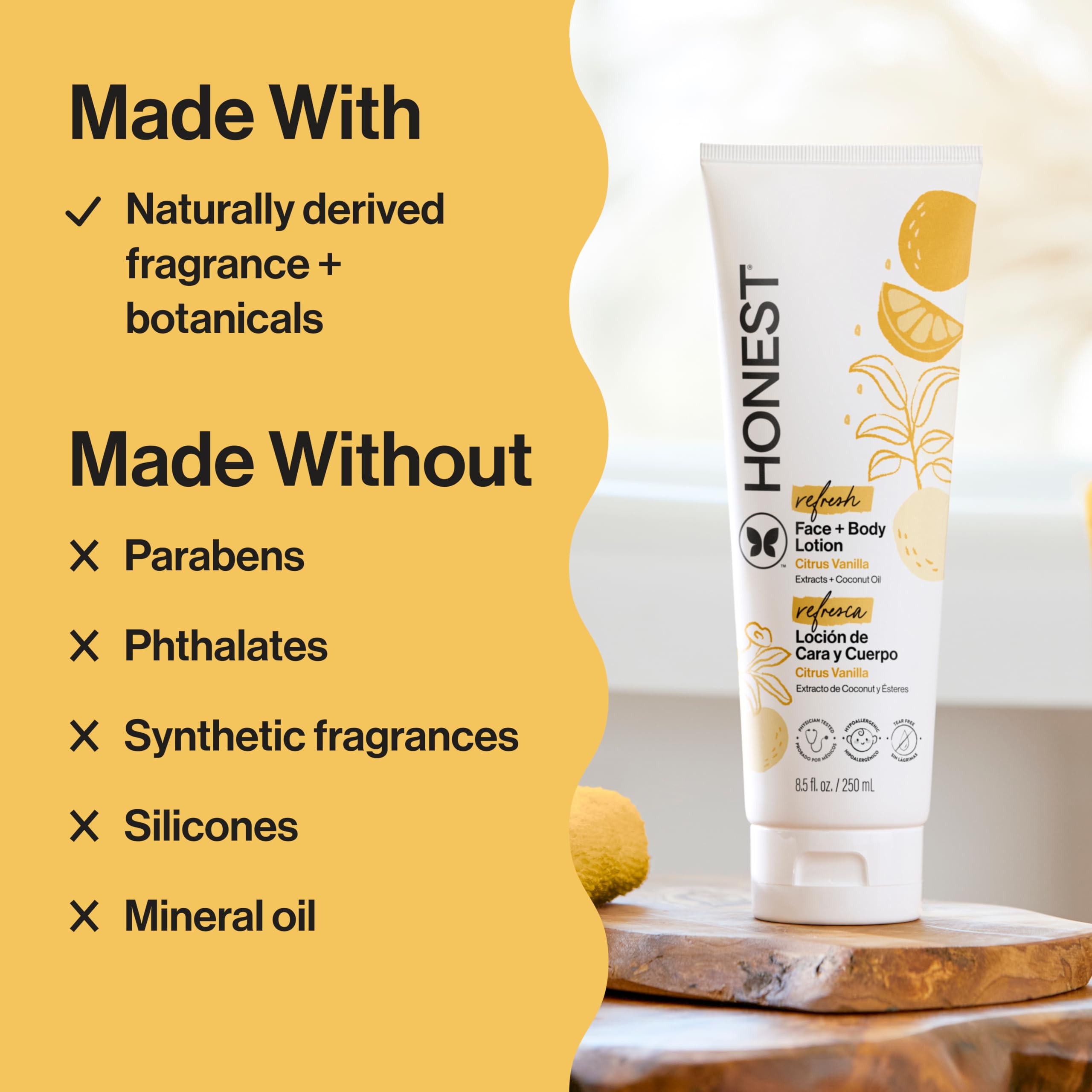 The Honest Company Hydrating Face + Body Lotion | Fast Absorbing
