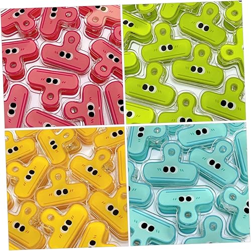 Miniatura 7 de NOLITOY Clip de ojo pequeño lindo carpeta bolsa de alimentos clips bolsa de café clips pequeños clips clips de papel clip plástico chica corazón