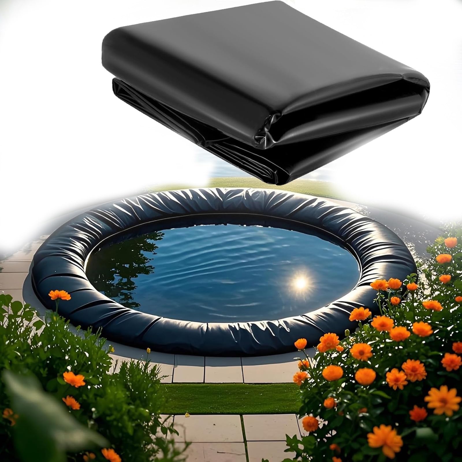 Revêtement de bassin étanche en PEHD pour stopper les fuites d'eau de jardin
