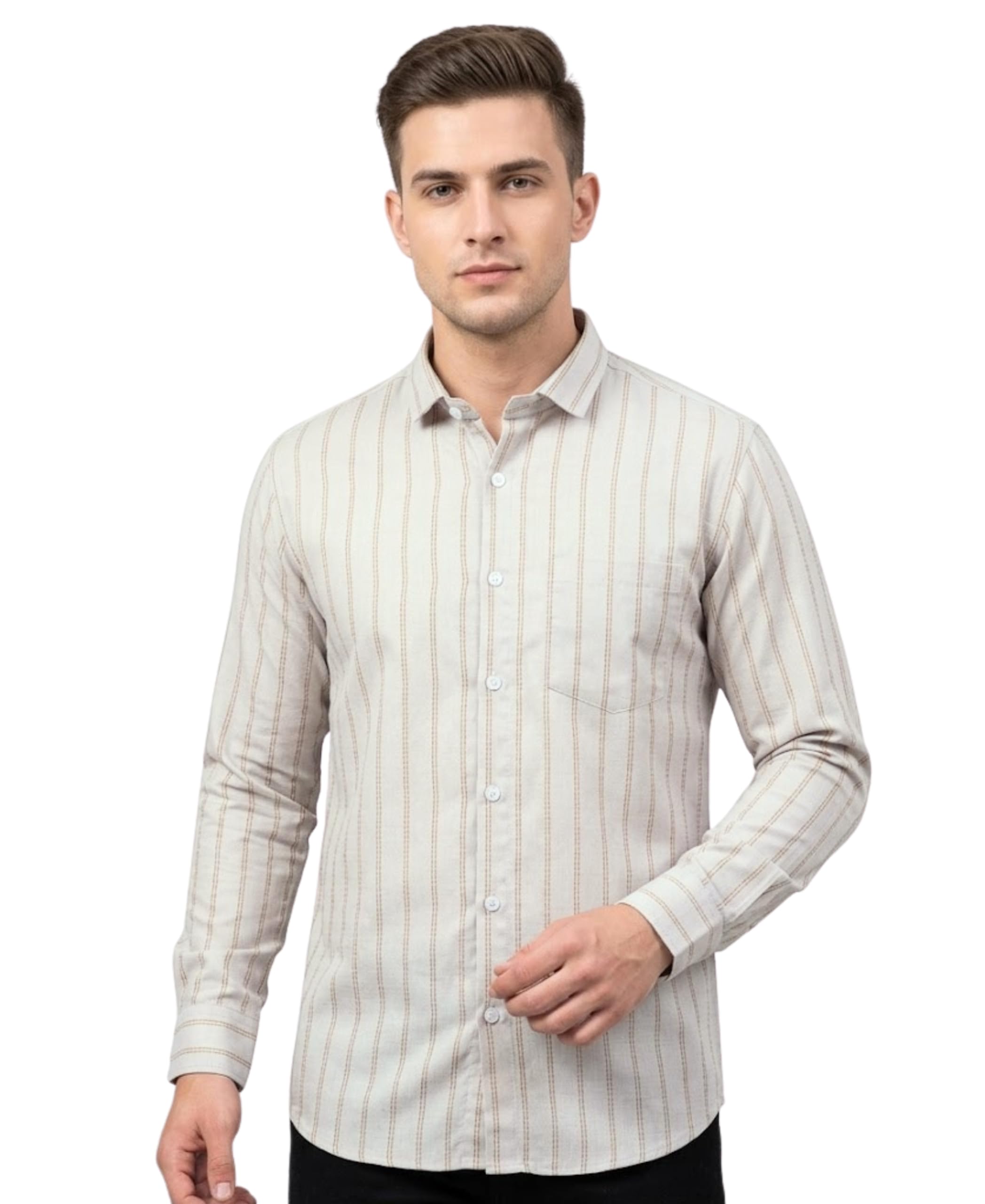 Men's Checks Shirt Regular Fit Checkered Pattern Full Sleeves Spread Collar-image-14