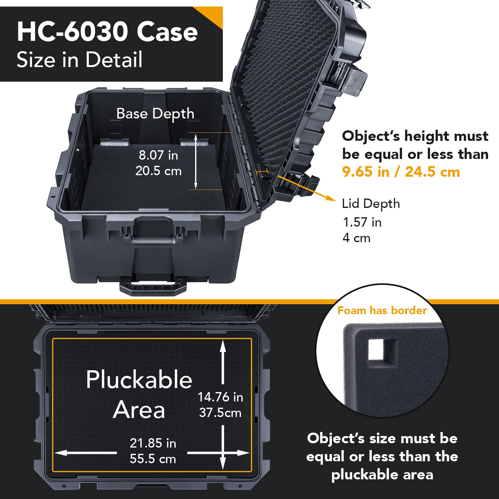 Amazon.co.jp: Lykus HC-6030 車輪付き防水ハードケース キャリーオン