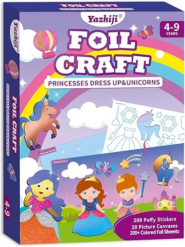 Miniatura 7 de Kits de manualidades de aluminio para niños, dinosaurios divertidos de aluminio, juego de calcomanías sin desorden para niños, kits de manualidades