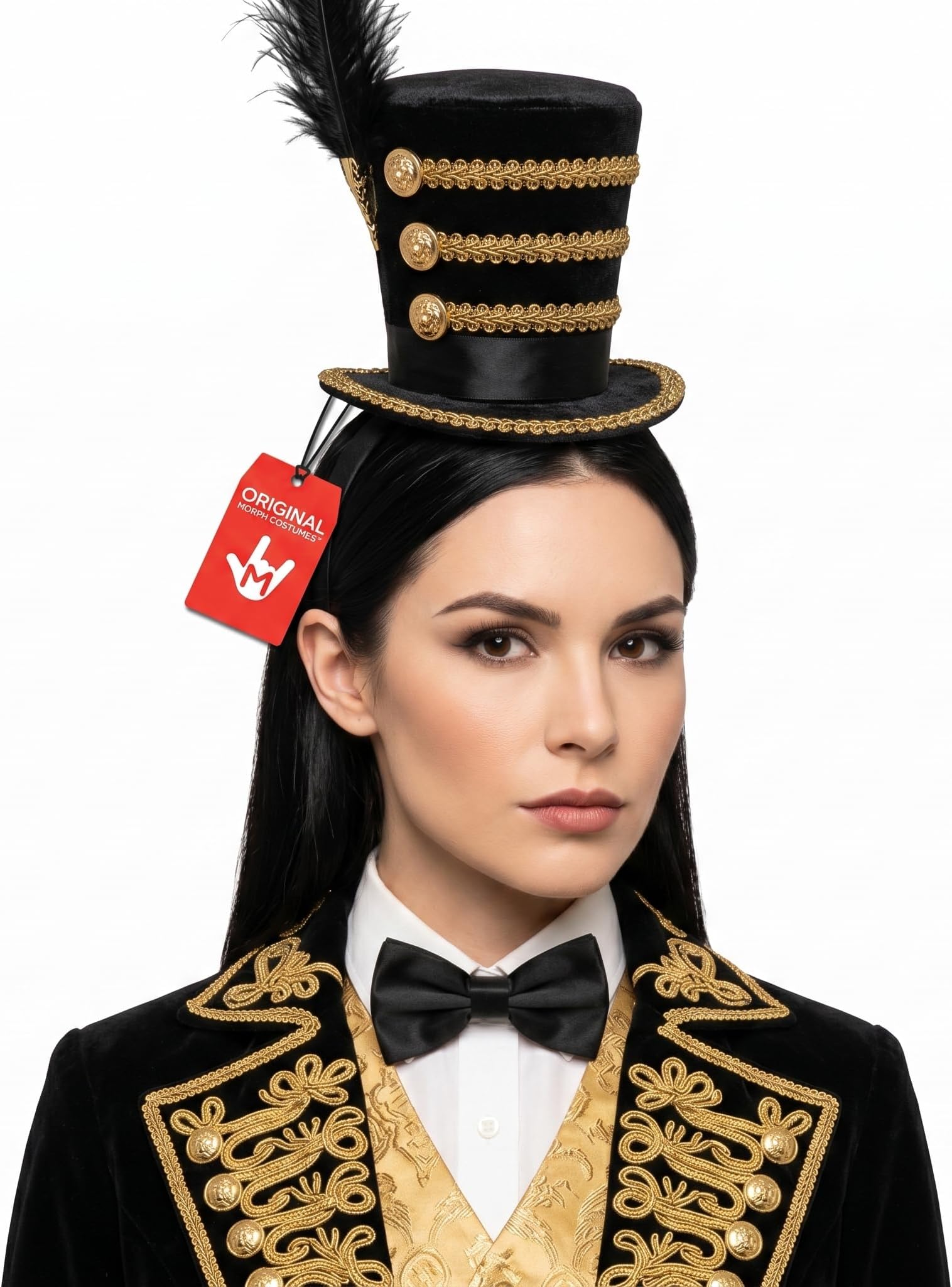 Toy Soldier Mini Circus Ringmaster Majorette Mini Top Hat Headband Costume Cap