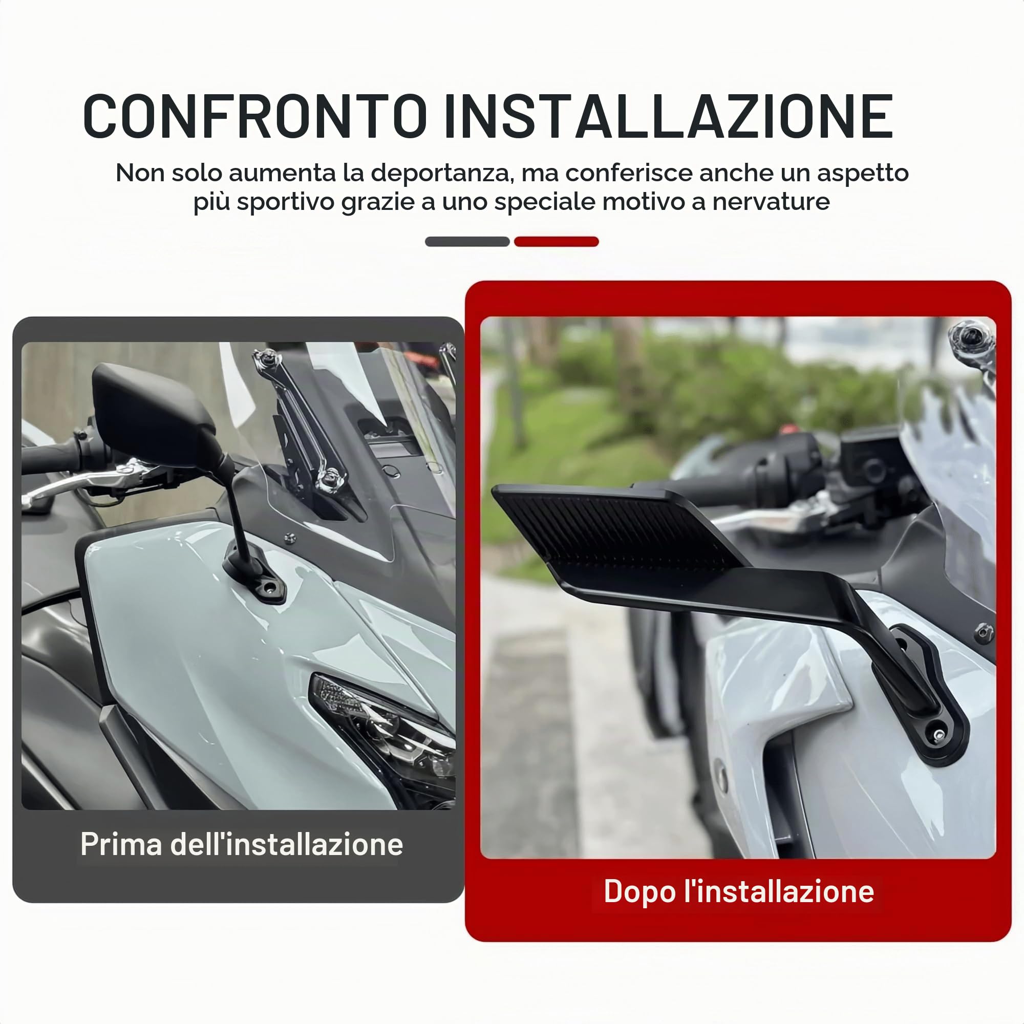 Per YAMAHA T-MAX 560 TMAX560 Tech MAX 2025 Nuovi specchietti retrovisori per motocicletta regolabili in alluminio Accessori per specchietti