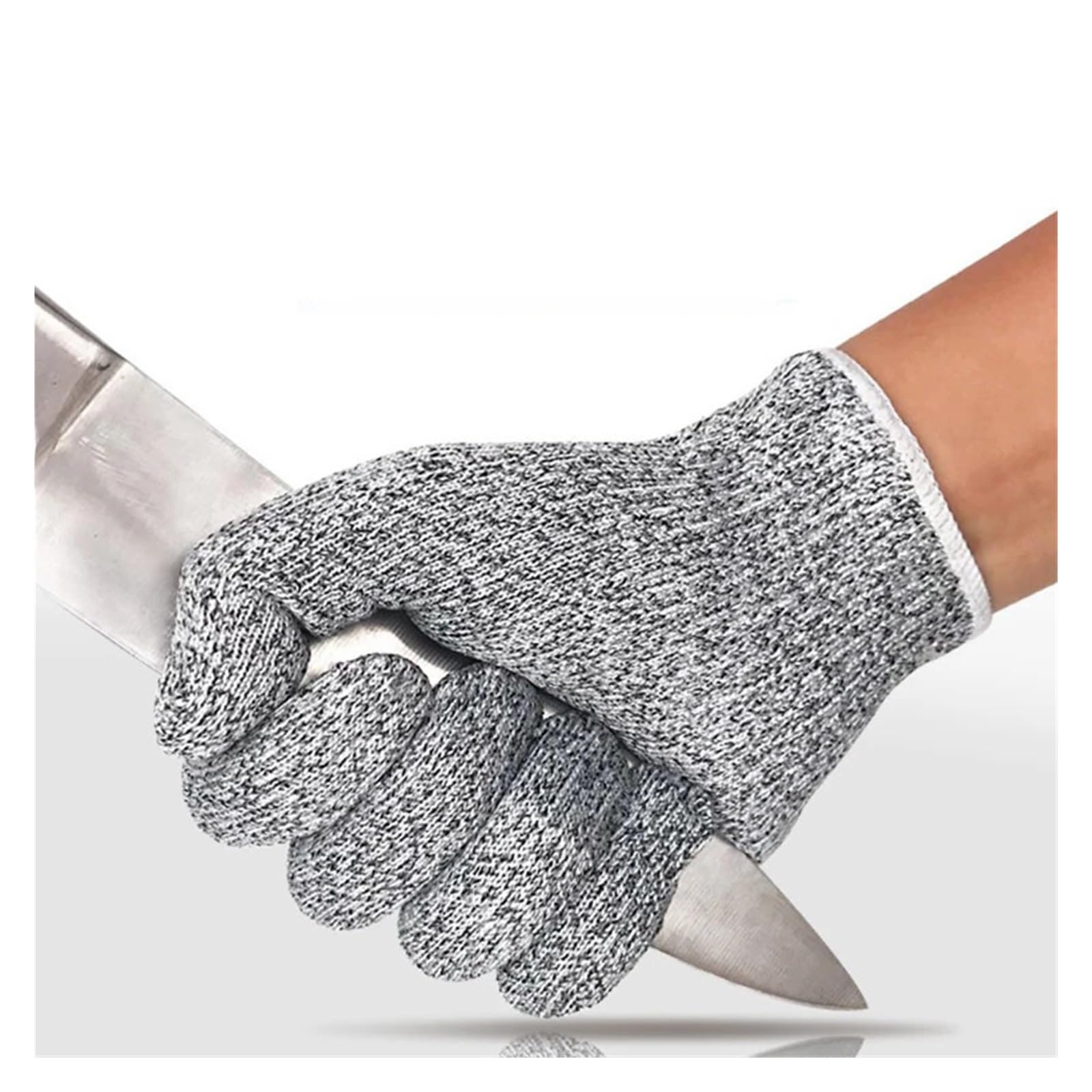 Guanti di Sicurezza antitaglio H+P+P+E Guanti antitaglio di Sicurezza Livello 5 Alta Resistenza Industria Cucina Giardinaggio AntiGraffio Antitaglio Taglio del Vetro Multiuso(XL)