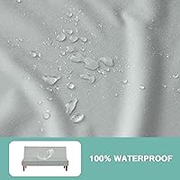 Vista 2 de Luv4babe Funda impermeable para sofá cama sin brazos, a prueba de fugas y resistente a los arañazos y a los arañazos, protector de sofá para niños