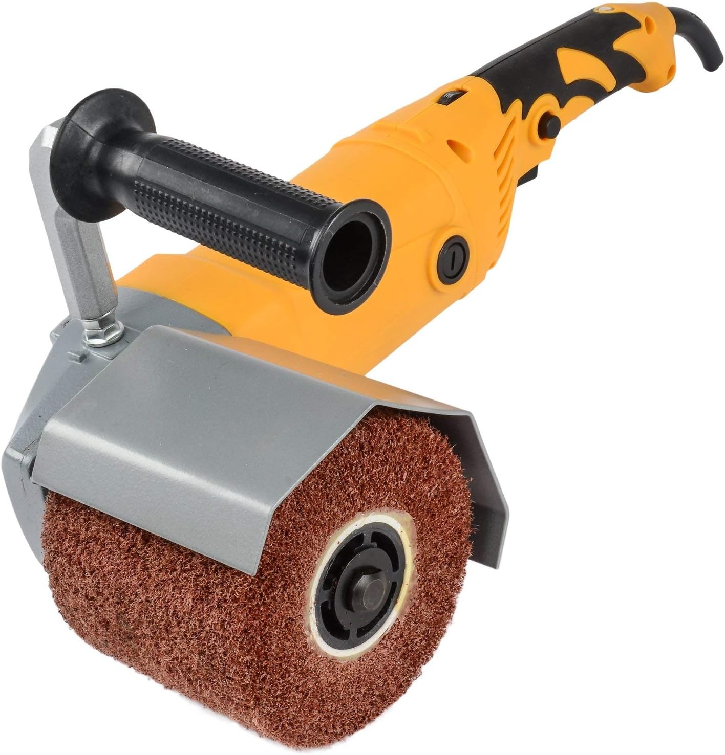 JEGS Surface Conditioning Tool | 9 Amp 6-Speed Motor | 1000-3700 RPM | 110V AC, 60 Hz | 7-Foot Cord | Includes One 80 Grit Non-Woven Nylon Drum, Replacement Motor Brush, & Two Drum Hex Keys
