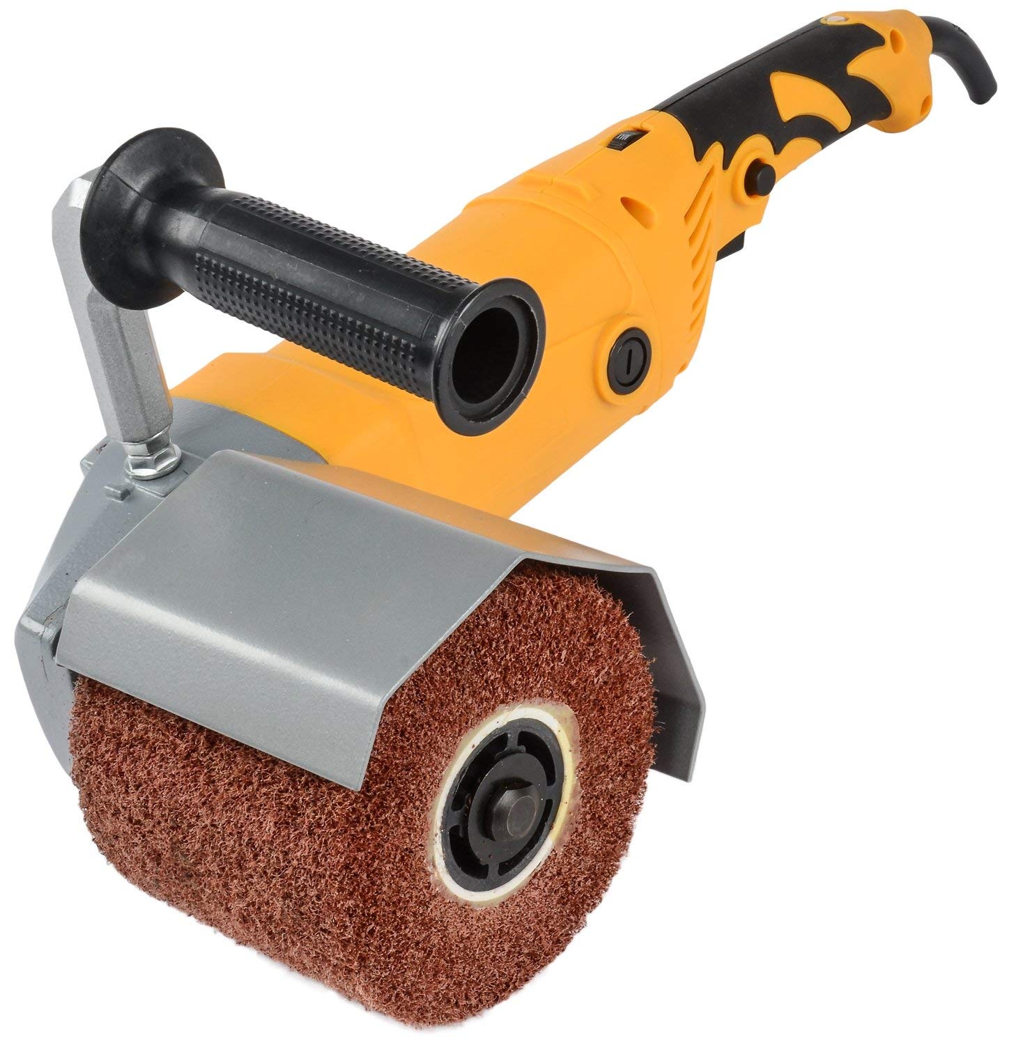 JEGS Surface Conditioning Tool | 9 Amp 6-Speed Motor | 1000-3700 RPM | 110V AC, 60 Hz | 7-Foot Cord | Includes One 80 Grit Non-Woven Nylon Drum, Replacement Motor Brush, & Two Drum Hex Keys